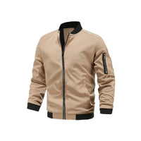 Lichte & trendy heren bomberjack met rits - Jaron