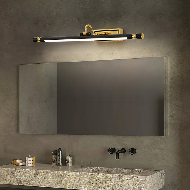 Luxe Zwart-Gouden Spiegellamp – LumoGold