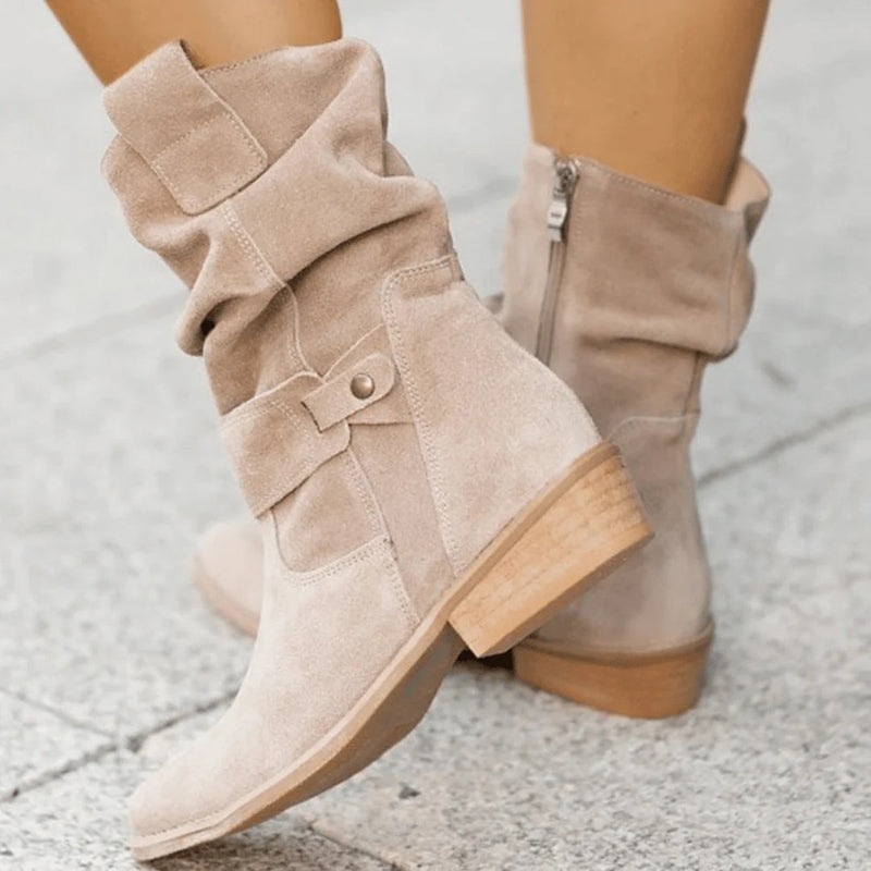 Trendy Dames Herfstlaarzen met Hak – Elif