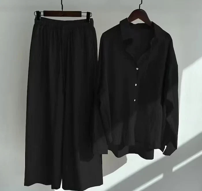 Luchtige tweedelige zomeroutfit van linnen – Geneve