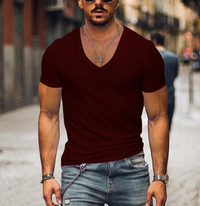 Heren T-shirt met V-hals – Timo