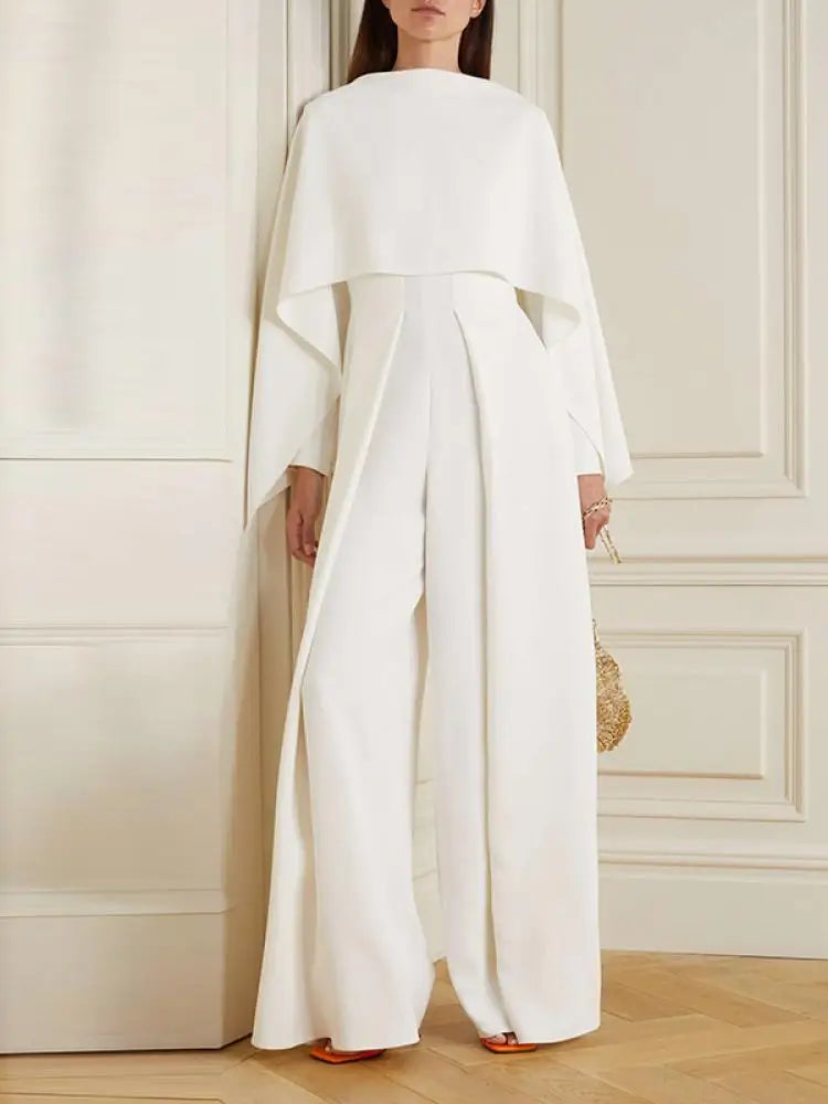 Effen Jumpsuit met Prachtige Plooien - Lara