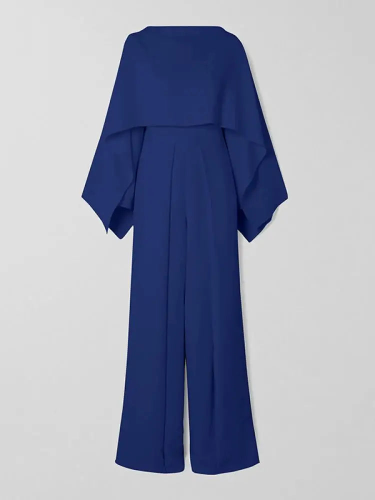 Effen Jumpsuit met Prachtige Plooien - Lara