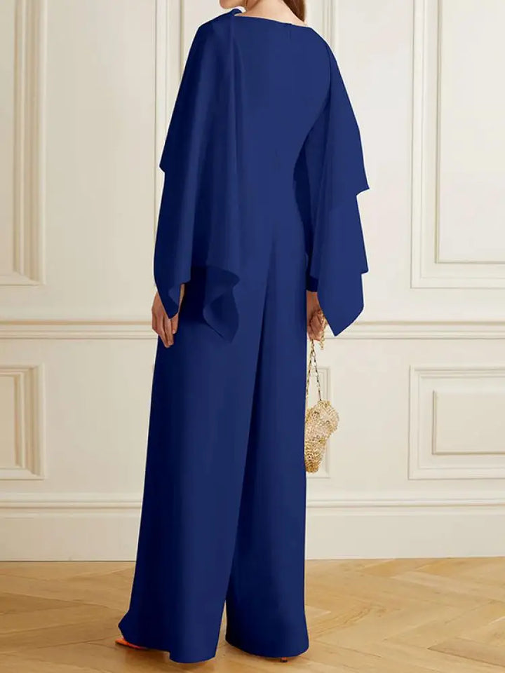 Effen Jumpsuit met Prachtige Plooien - Lara
