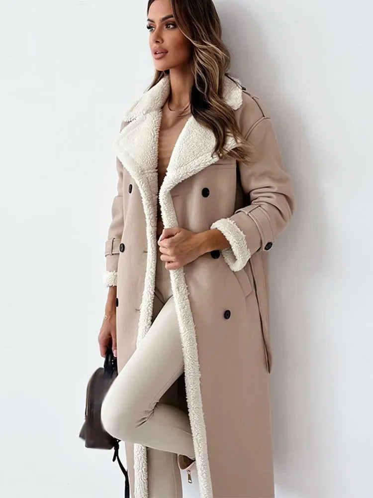 Stijlvolle Lange Dames Winterjas - Seraphina