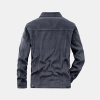 Comfortabele Grijze Corduroy Jas - Rover