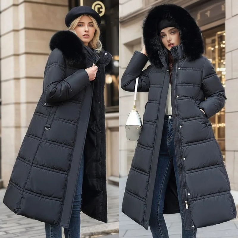 Luxe Faux Fur Winterjas voor Vrouwen - Amara