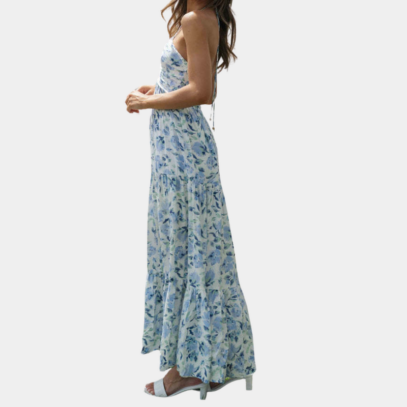 Lange Zomerjurk met Halternek – Soraya