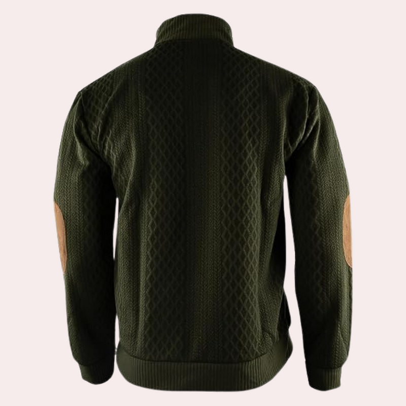 Dany - Warme Casual Herentrui met Knoopsluiting