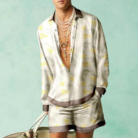 Trendy Heren Hawaii Set met Zijde Look - Fabio