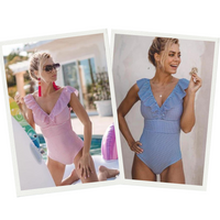 Retro Badpak met Print - Julia