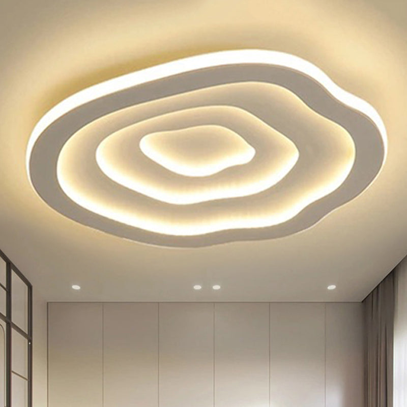 Golvende Acryl Plafondlamp met Warm & Wit LED-licht - Auralis