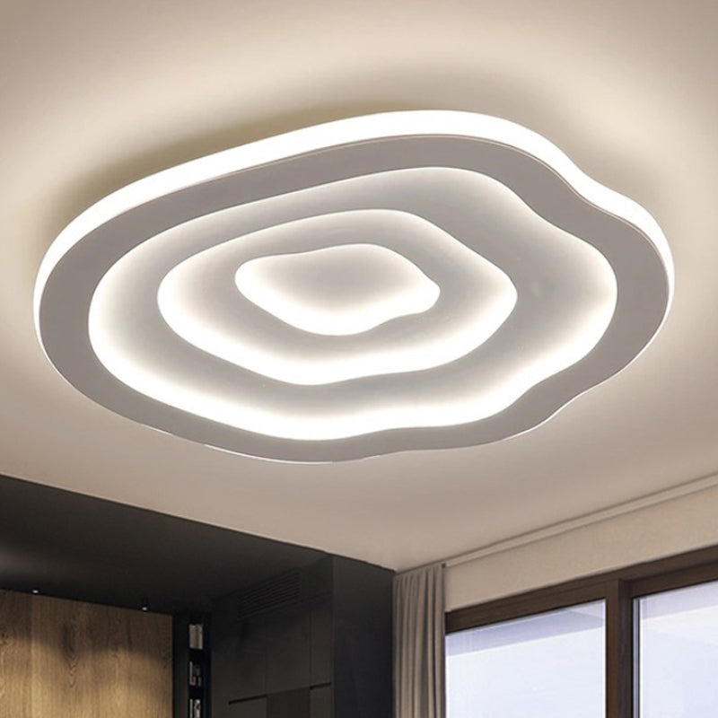Golvende Acryl Plafondlamp met Warm & Wit LED-licht - Auralis