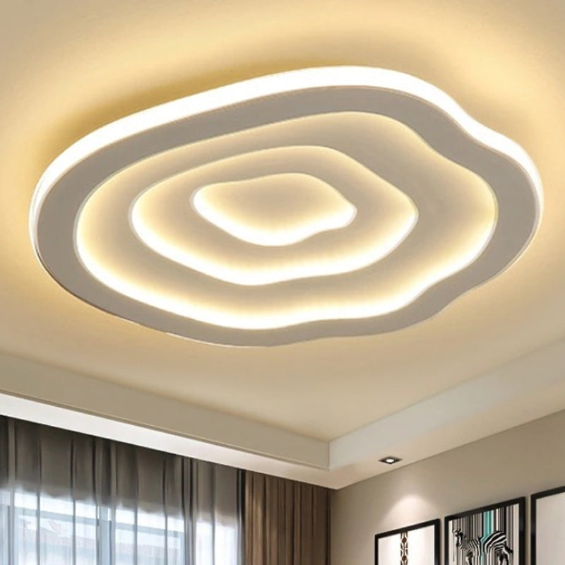 Golvende Acryl Plafondlamp met Warm & Wit LED-licht - Auralis