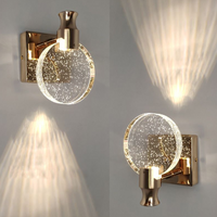 Luxe Ronde Kristallen Wandlamp – Celestia