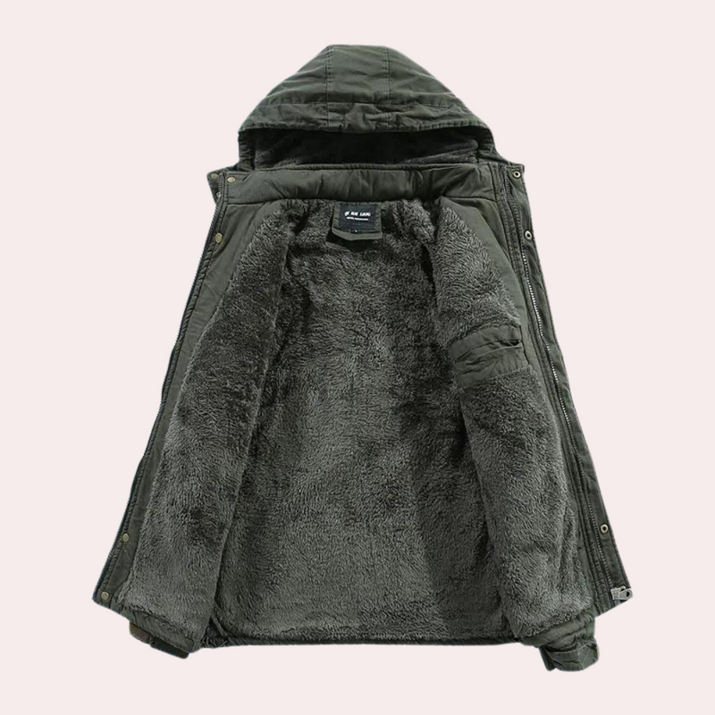 Gevoerde Heren Winterjas met Warme Capuchon - Logan