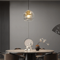 Moderne Aluminium-Glas Hanglamp - LumaLite