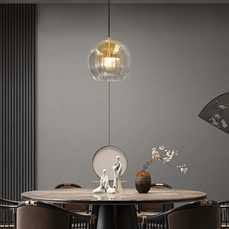 Moderne Aluminium-Glas Hanglamp - LumaLite
