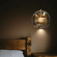 Moderne Aluminium-Glas Hanglamp - LumaLite