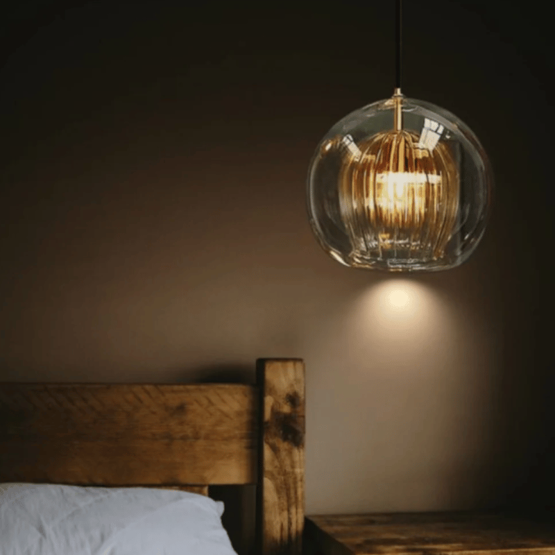 Moderne Aluminium-Glas Hanglamp - LumaLite