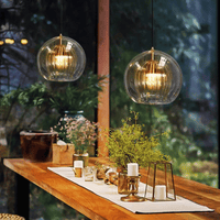 Moderne Aluminium-Glas Hanglamp - LumaLite