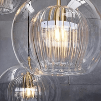 Moderne Aluminium-Glas Hanglamp - LumaLite