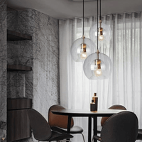 Moderne Aluminium-Glas Hanglamp - LumaLite