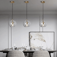 Moderne Aluminium-Glas Hanglamp - LumaLite