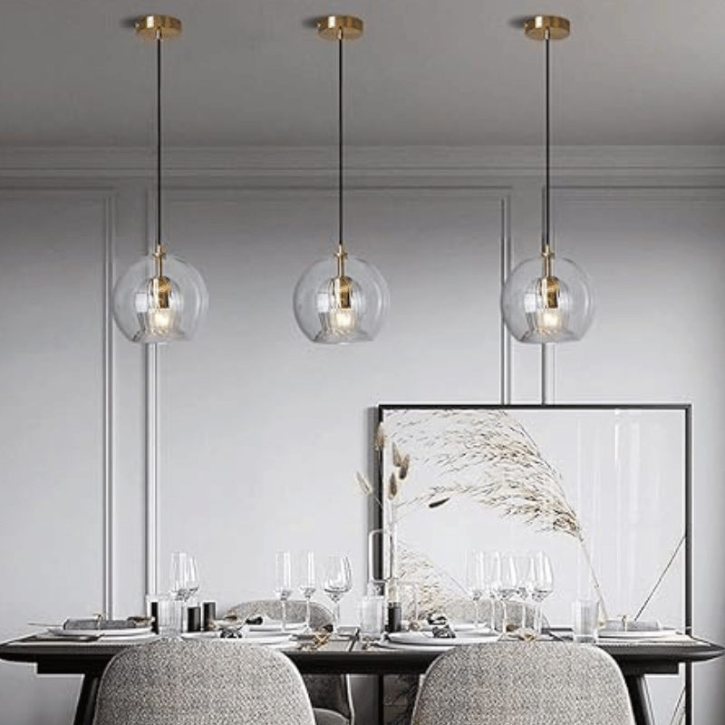 Moderne Aluminium-Glas Hanglamp - LumaLite