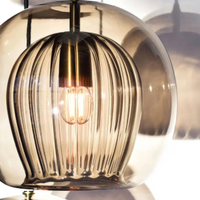 Moderne Aluminium-Glas Hanglamp - LumaLite