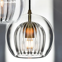 Moderne Aluminium-Glas Hanglamp - LumaLite