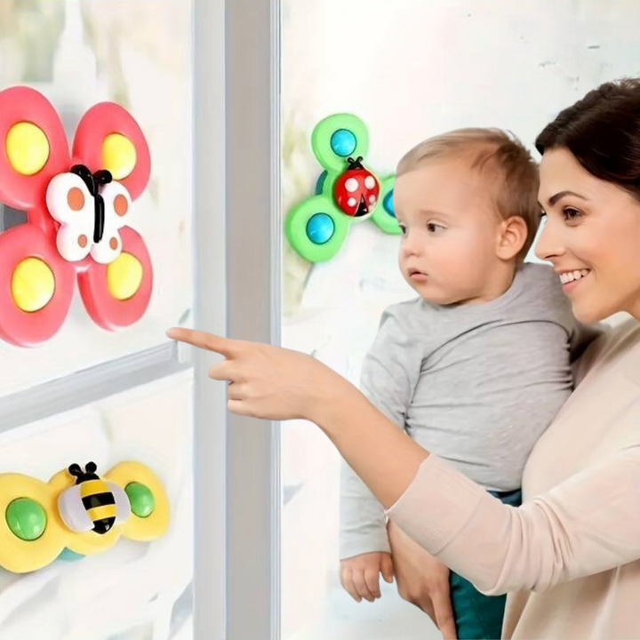 Zuignap Spinner Speeltjesset van 3 - SpinFun