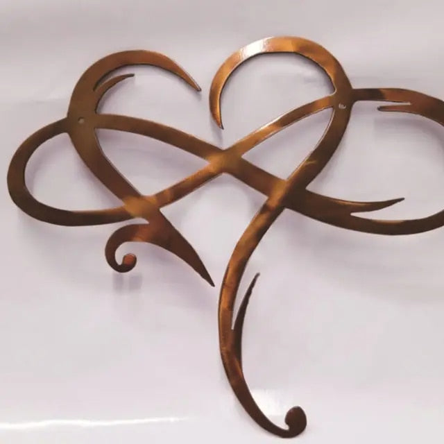 IJzeren Wanddecoratie met Oneindig Hart - InfiniteHeart