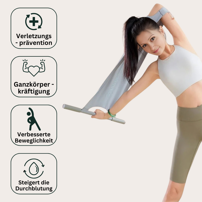 Elastische Trainingsband met Handvatten & Voetlussen - FlexiStretch Trainer