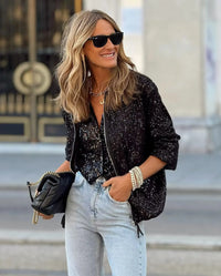 Trendy dames paillettenblazer voor de lente en evenementen – Soraya