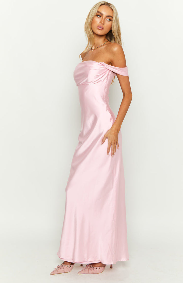 Off-Shoulder Maxi-jurk – Saphira