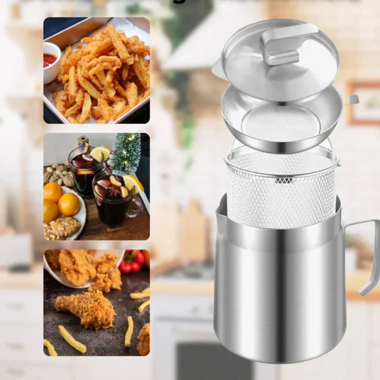 Compacte Ronde Frituurpan - SnackMaster Pro
