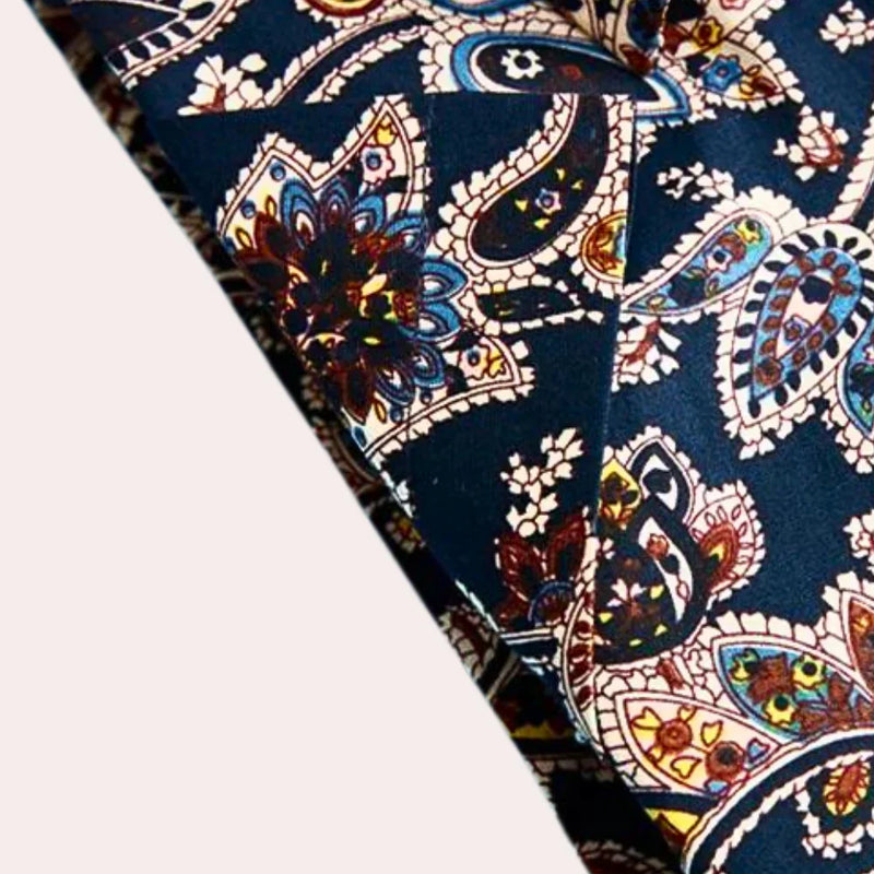 Heren Overhemd met Bloemenprint en Korte Mouwen – Florado
