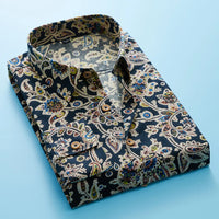 Heren Overhemd met Bloemenprint en Korte Mouwen – Florado