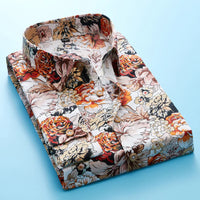 Heren Overhemd met Bloemenprint en Korte Mouwen – Florado
