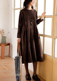 Corduroy Herfst/Winter Jurk - Emilia