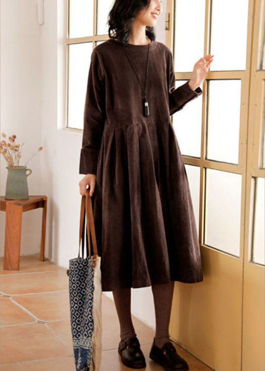 Corduroy Herfst/Winter Jurk - Emilia