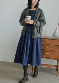 Corduroy Herfst/Winter Jurk - Emilia