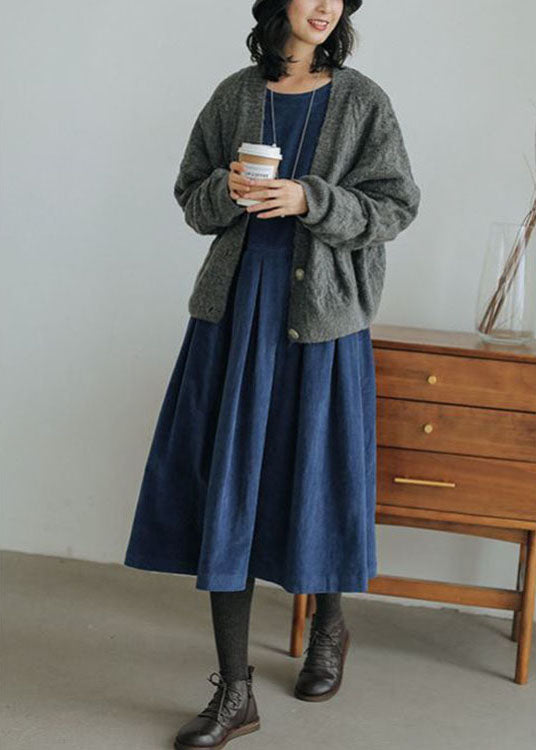 Corduroy Herfst/Winter Jurk - Emilia
