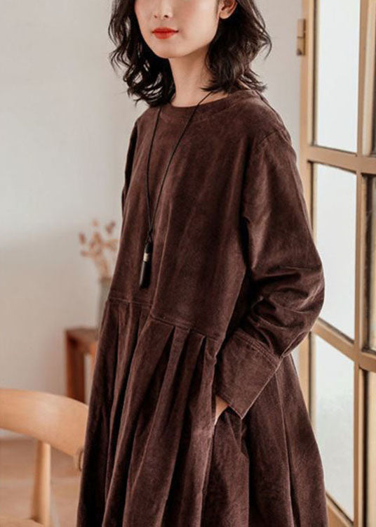 Corduroy Herfst/Winter Jurk - Emilia
