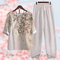 Comfortabele Tweedelige Dames Zomer Set - Mira