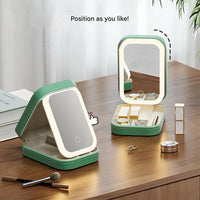 Compacte Verlichte Make-up Organizer voor Onderweg - Liora