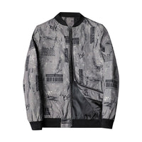 Heren Bomberjack met Abstracte Print - Enzo