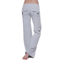 Dames Bootcut Cargo Broek met Zakken - Isabella
