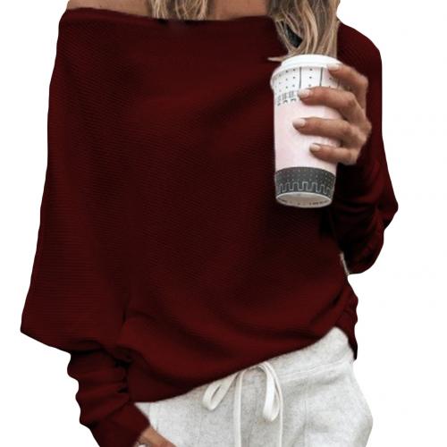 Trendy Gebreide Off-Shoulder Damestrui - Sophie